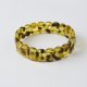 Classic light green bracelet from amber beads